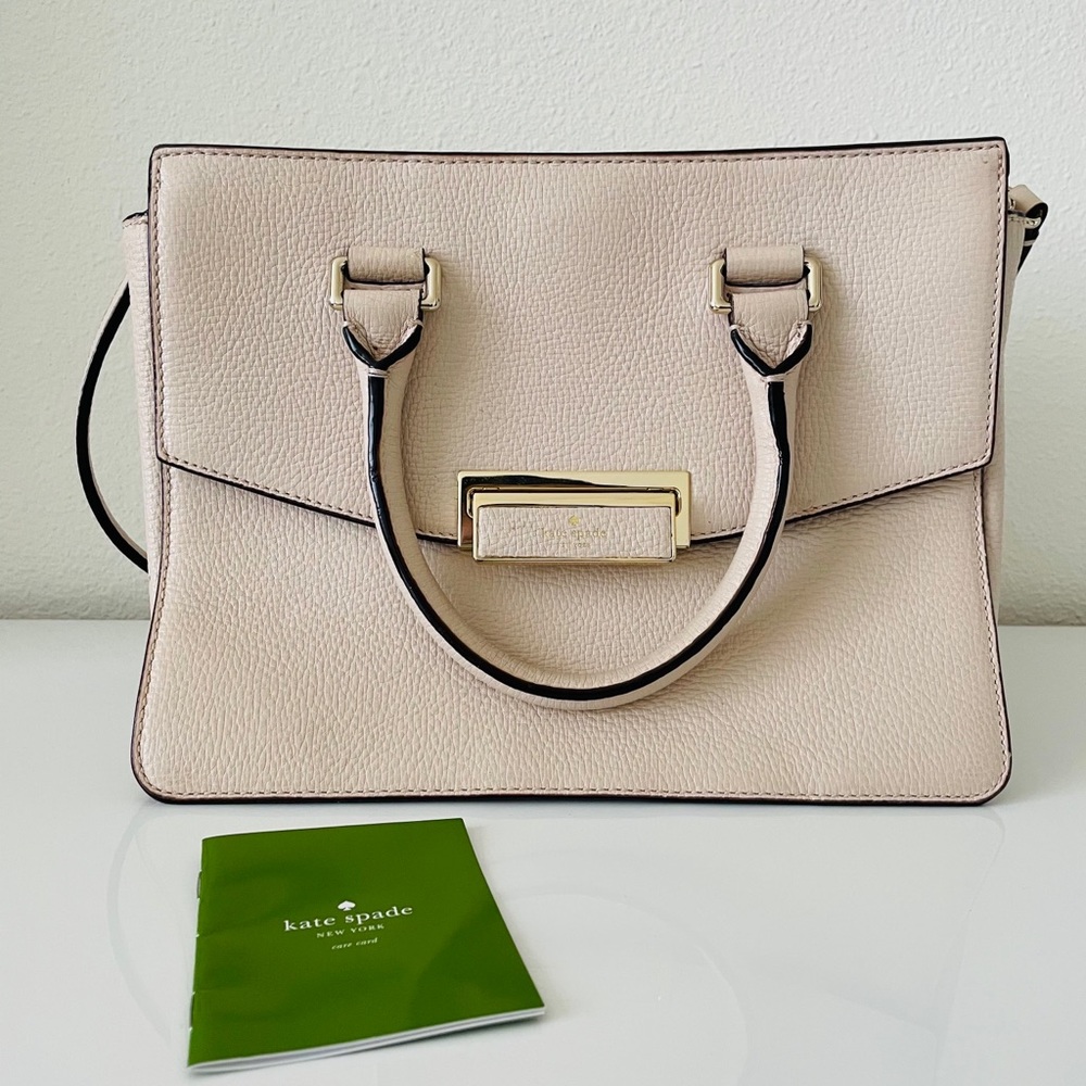 Kate Spade Ivory Satchel With Shoulder Strap